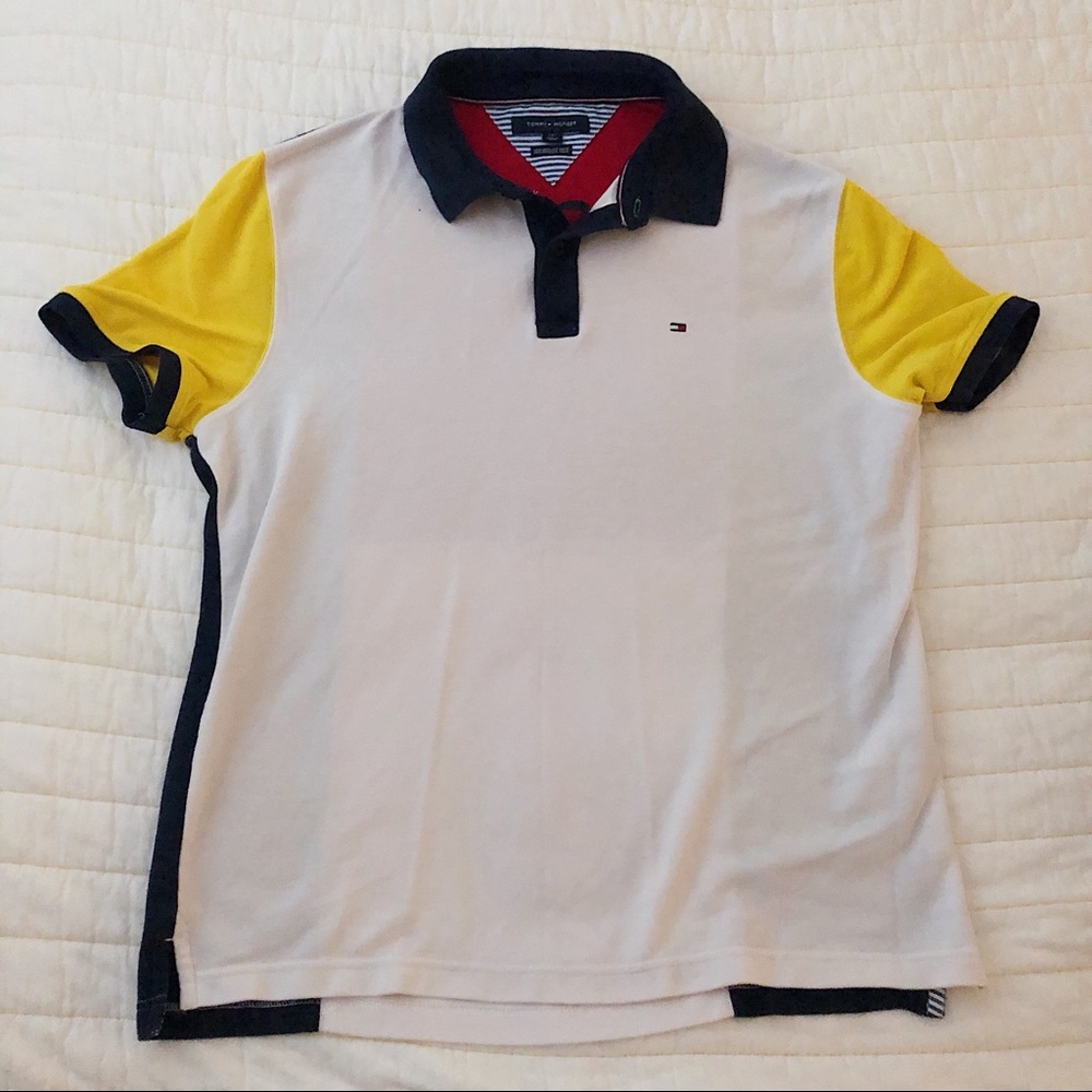 vintage Tommy Hilfiger colorblock shortsleeve polo
